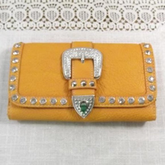 Southwestern Style Faux Leather Billfold Wallet - Picture 1 of 7